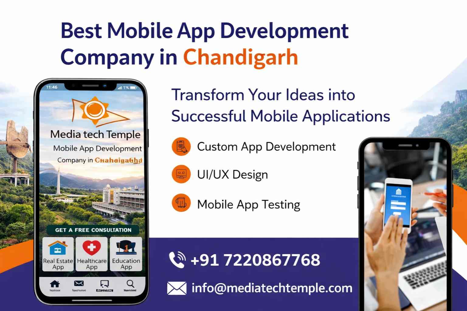 Mobile App Development Company in Chandigarh - Media Tech Temple